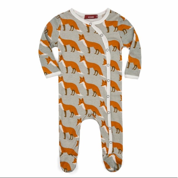 Milkbarn Other - Milkbarn Fox Footed Romper